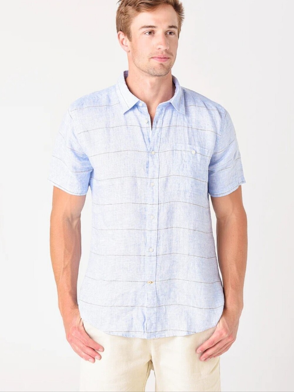 BARBOUR Men's Petteril Shirt Button Up Light Blue XL